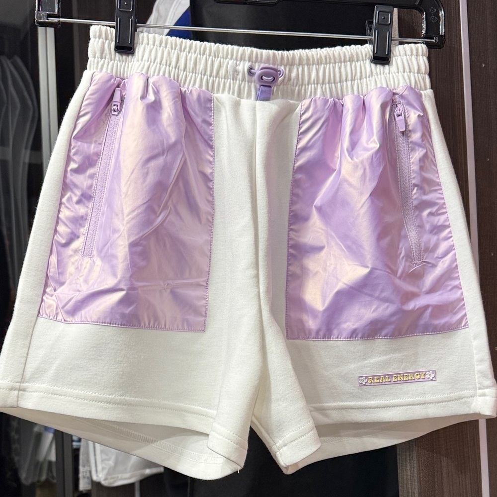 Zara Kids Cream and Lavender Shorts